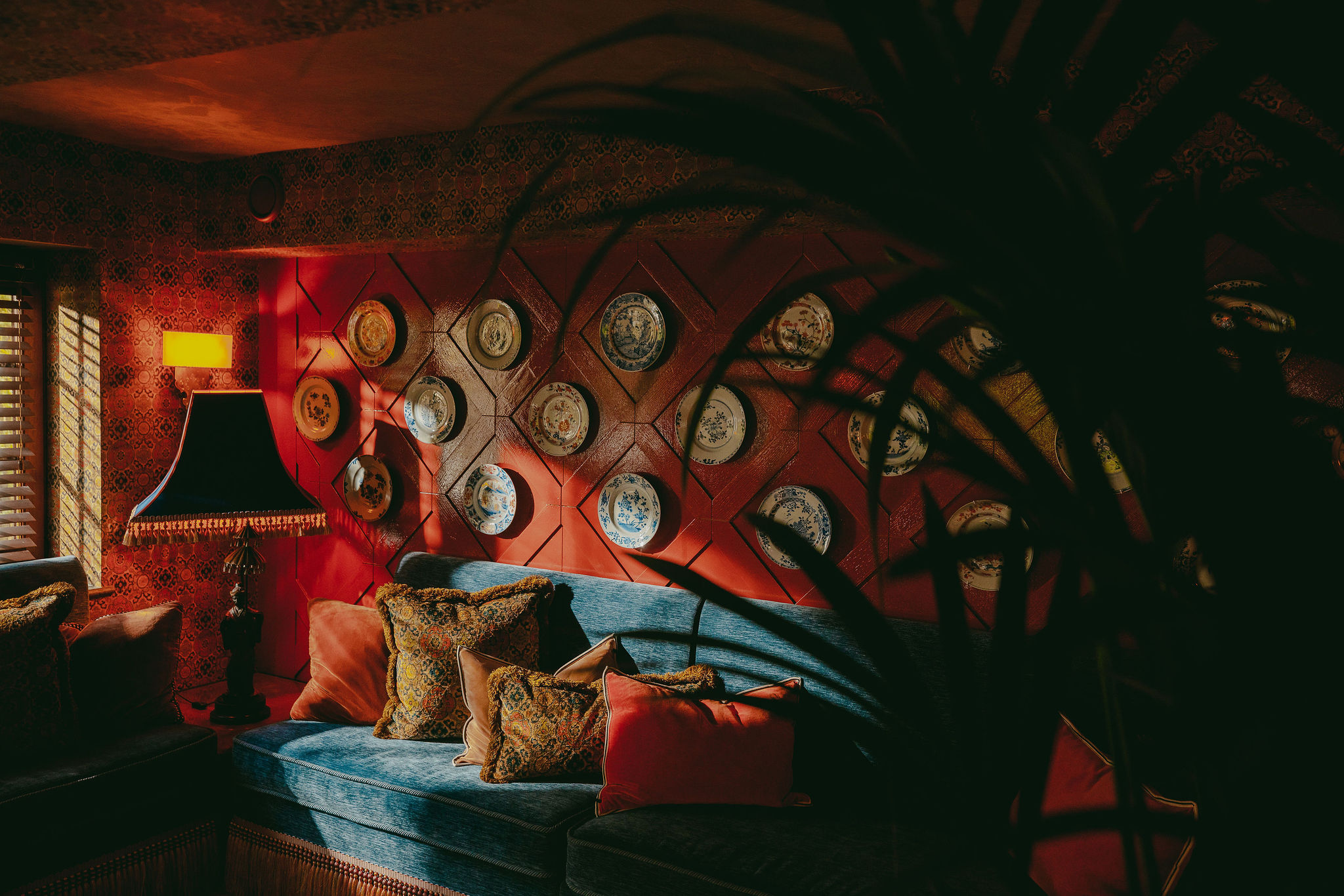 Détail du lounge rouge